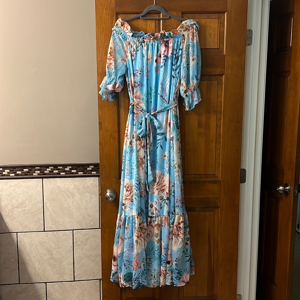 Flying Tomato Off the Shoulder Dress - Maternity Fit